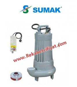 SUMAK, SDT 20/3 2,2HP 380V Döküm Gövdeli Foseptik Dalgıç Pompa