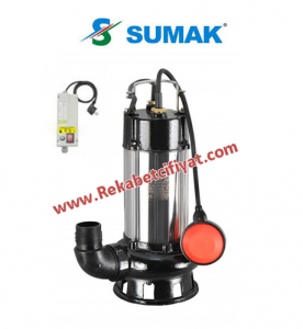 SUMAK, SDF 10/2 1HP 220V Paslanmaz Gövdeli Foseptik Dalgıç Pompa