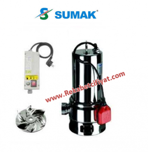SUMAK, SDF 15/2 1,5HP 220V Komple Paslanmaz Foseptik Dalgıç Pompa