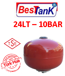 BEST 24LT 10BAR Ayaksız Küre Genleşme Tankı