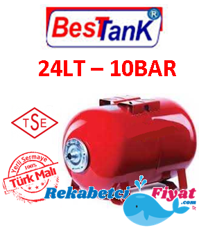 BEST 24LT 10BAR Yatık Genleşme Tankı