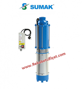 5SDT7 - 1,5HP-380V  Pano+ 30mt Kablolu 5\'\' Derin Kuyu Dalgıç Pompası