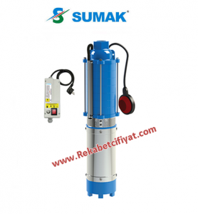 5SDF7 - 1,5HP-220V  Pano+ 30mt Kablo+Flatör 5\'\' Derin Kuyu Dalgıç Pompası