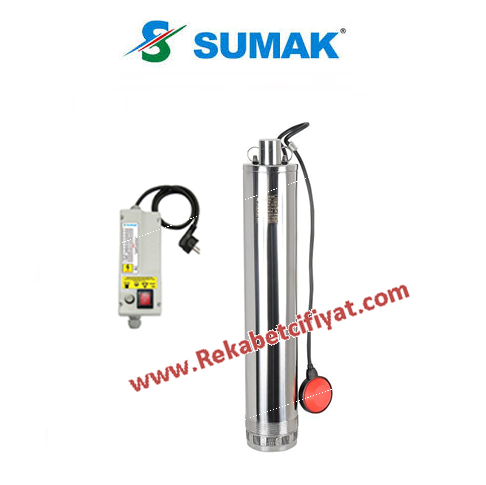 5SDF9 - 1,5HP-220V  Pano+ 30mt Kablo+Flatör 5\'\' Paslanmaz Dalgıç Pompası