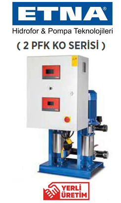 Etna 2 PFK KO 35/8-150 20hp İki Pompalı Frekans Kontrollü Paket Hidrofor