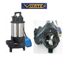 Vortex CUTTER 300 M   3Hp 220V  Parçalayıcılı Süper Cutter Bıçaklı Pis Su Foseptik Dalgıç Pompa (Paslanmaz Çelik Bıçaklı)