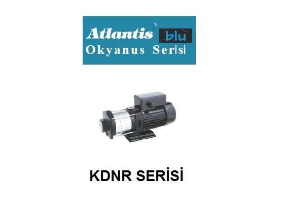 Atlantis Blu KDNR 4-5T     1.5Hp 380V   Paslanmaz Çelik Fan ve Difüzörlü Yatık Çok Kademeli Pompa