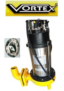 Vortex CUT 1800 AF M   2.5Hp 220V  Öğütücülü Paslanmaz Çelik Bıçaklı Pis Su Foseptik Dalgıç Pompa