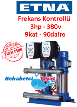 ETNA 2FM EPH B-M66 3HP 380V Çift Pompalı Frekans Kontrollü Paket Hidrofor