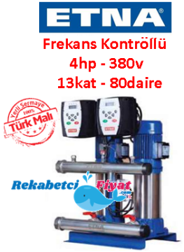 ETNA 2FM EPH C-M68 4HP 380V Çift Pompalı Frekans Kontrollü Paket Hidrofor