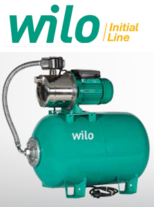 Wilo Initial Aqua SPS 25-5.56 1.5hp 220v 25lt Tankılı Paslanmaz Jet Paket Hidrofor