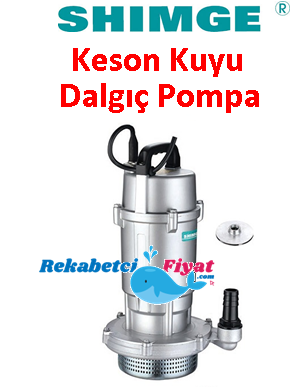 SHIMGE QDX 1.5-17-035L 0.5HP 220V Alüminyum Gövdeli Temiz Su Dalgıç Pompa