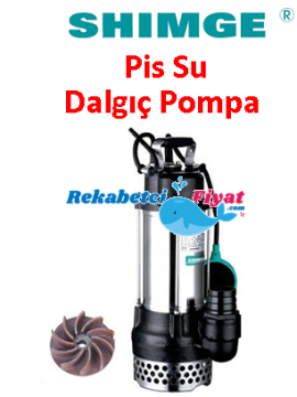 SHIMGE WVSD55A2F 0.75HP 220V Paslanmaz Gövdeli Pis Su Dalgıç Pompa