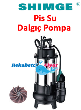 SHIMGE WVSD55F 0.75HP 220V Paslanmaz Gövdeli Pis Su Dalgıç Pompa