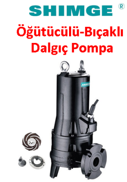 SHIMGE 50WQ10-14-1.5QG 2HP 380V Parçalayıcı Bıçaklı Foseptik Dalgıç Pompa