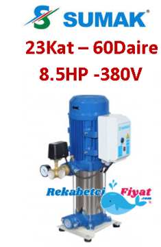 SUMAK SHT16A 850/8 8.5HP 380V Tek Pompalı Paket Hidrofor (23kat-60daire)