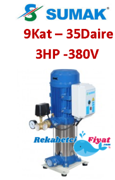 SUMAK SHT12A 300/6 3HP 380V Tek Pompalı Paket Hidrofor (9kat-35daire)