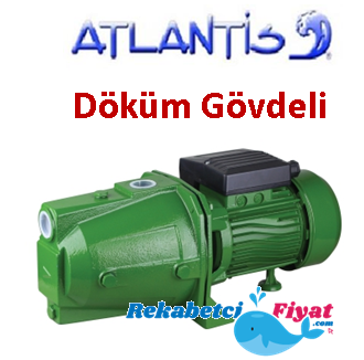 ATLANTİS JCP 100 1HP 220V Döküm Gövdeli Jet Pompa