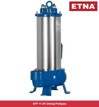 Etna EFP 11DV  1.1kW 220V Döküm Gövdeli Vorteks Çarklı Foseptik Drenaj Dalgıç Pompa