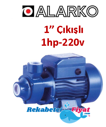 ALARKO JET QBM-80 1'' Çıkışlı 1Hp 220v Santrifüj Pompa