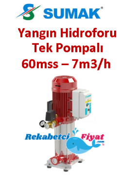 SUMAK SHT 12 A 400/7 EY 4HP 380V Tek Pompalı Paket Yangın Hidrofor