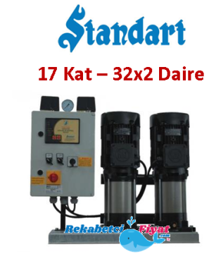 STANDART TH 2X SBT-V 90-8 4HP 380V Çift Pompalı Paket Hidrofor