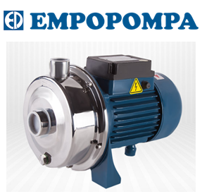 Empo EMINOX-A 100T 1HP 380V Açık Fanlı Paslanmaz Gövdeli Santrifüj Pompa