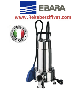 EBARA RIGHT 100 MA 1HP 220V Komple Paslanmaz Pis Su Drenaj Dalgıç Pompa