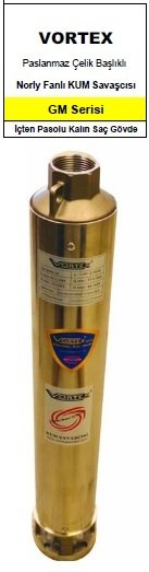 Vortex  12 GM-11   2Hp   11 Kademeli  4\'\' Dalgıç Pompa Kademesi (TEK POMPA)