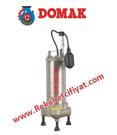 DOMAK ASM231 V4 1,5HP 220V Açık Fanlı (panosuz) Atık Su Dalgıç Elektropomp