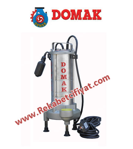 DOMAK AST1350 V5 3HP 380V Açık Fanlı (panolu) Atık Su Dalgıç Elektropomp