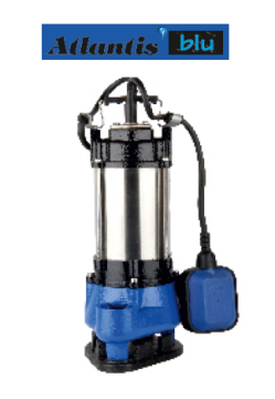 Atlantis DRN 10-0.37M     0.50Hp 220V   Küçük Gövdeli Açık Vortex Fanlı Pis Su Pompası