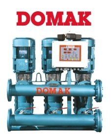 Domak KPDR40-4    3X10Hp 380V  Üç Pompalı Panolu Hidrofor