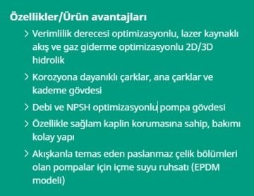 Wilo Helix  V 1607-1/16/E/S   7.5Hp 380V  Dik Milli Çok Kademeli Yüksek Verimli Komple Paslanmaz Santrifüj Pompa