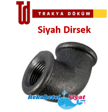 Trakya Döküm 1'' Siyah Dirsek (Haymak)