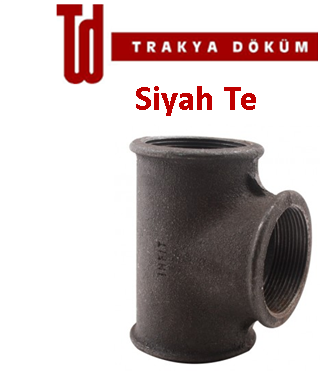 Trakya Döküm 4'' Siyah Te (Haymak)