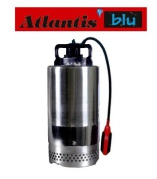 Atlantis 7503DW   1Hp 220V   Paslanmaz Çelik Drenaj Dalgıç Pompa