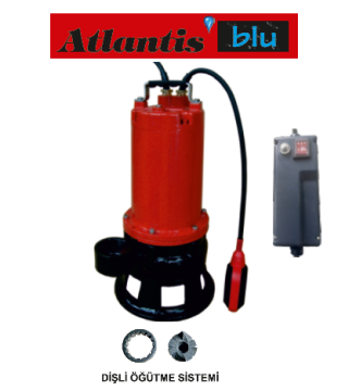 Atlantis PARCL 20-1.1T     1.5Hp 380V  Tam Öğütücü Parçalayıcı Foseptik Pompa