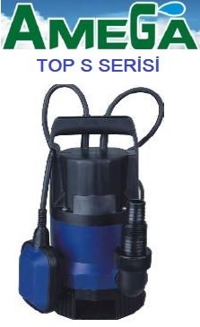 Amega TOP S 400     400 WATT  220V   Plastik Gövdeli Drenaj Pompa