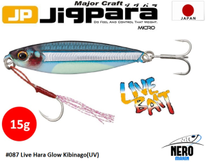 MC Jigpara Micro JPM-15gr #87 Live Hara Glow Kibinago (UV)