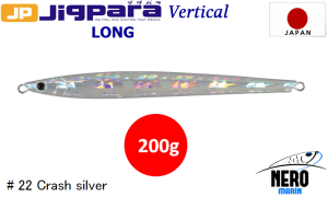 MC Jigpara Vertical Long JPVL-200gr #22 Crash Silver