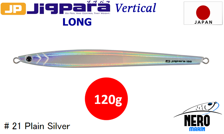 MC Jigpara Vertical Long JPVL-120gr #21 Plain Silver