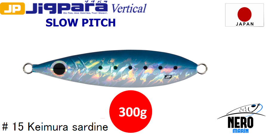 MC Jigpara Vertical Slow Pitch JPVSP-300gr #15 Keimura Sardine