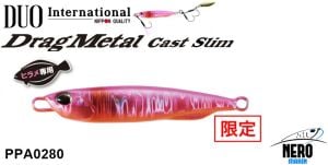 Drag Metal Cast Slim Hirame Jig 40Gr. PPA0280 UV Pink III