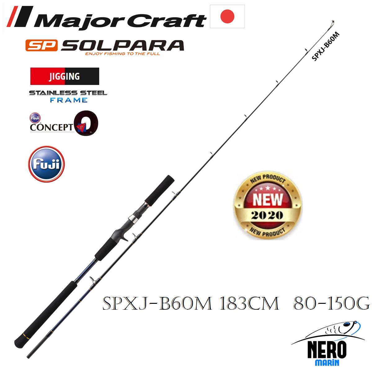 MC Solpara New SPXJ-B60M Jigging Kamış 183cm 80-150g