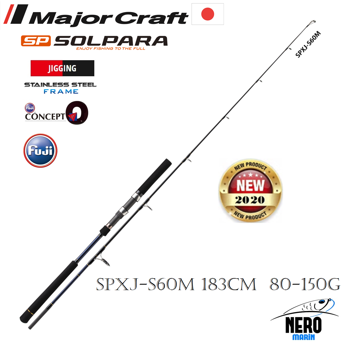 MC Solpara New SPXJ-S60M Jigging Kamış 183cm 80-150g