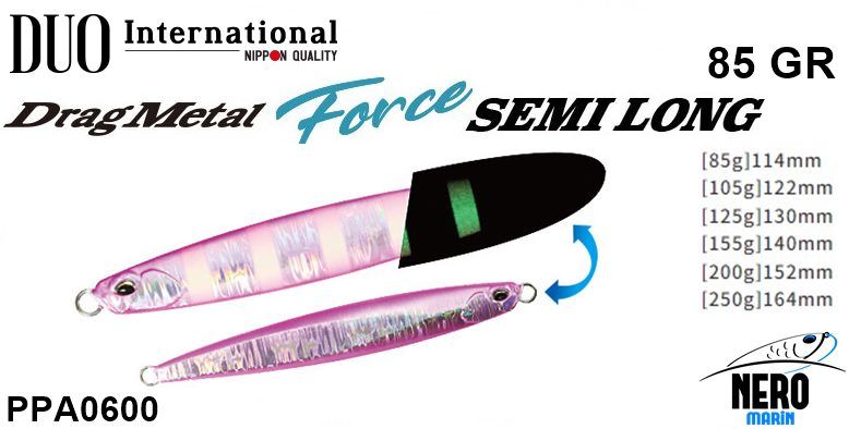 Duo Drag Metal Force Semi-Long Jig 85Gr. PPA0600 W Pink Silver GZ