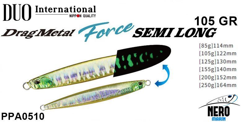 Duo Drag Metal Force Semi-Long Jig 105Gr. PPA0510 Squid Glow