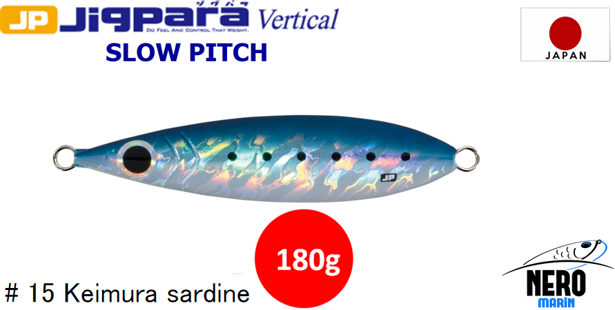 MC Jigpara Vertical Slow Pitch JPVSP-180gr #15 Keimura Sardine