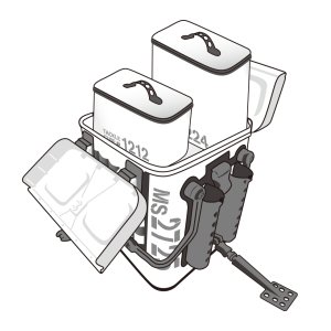 Daiichiseiko Tackle carrier MS4025 White